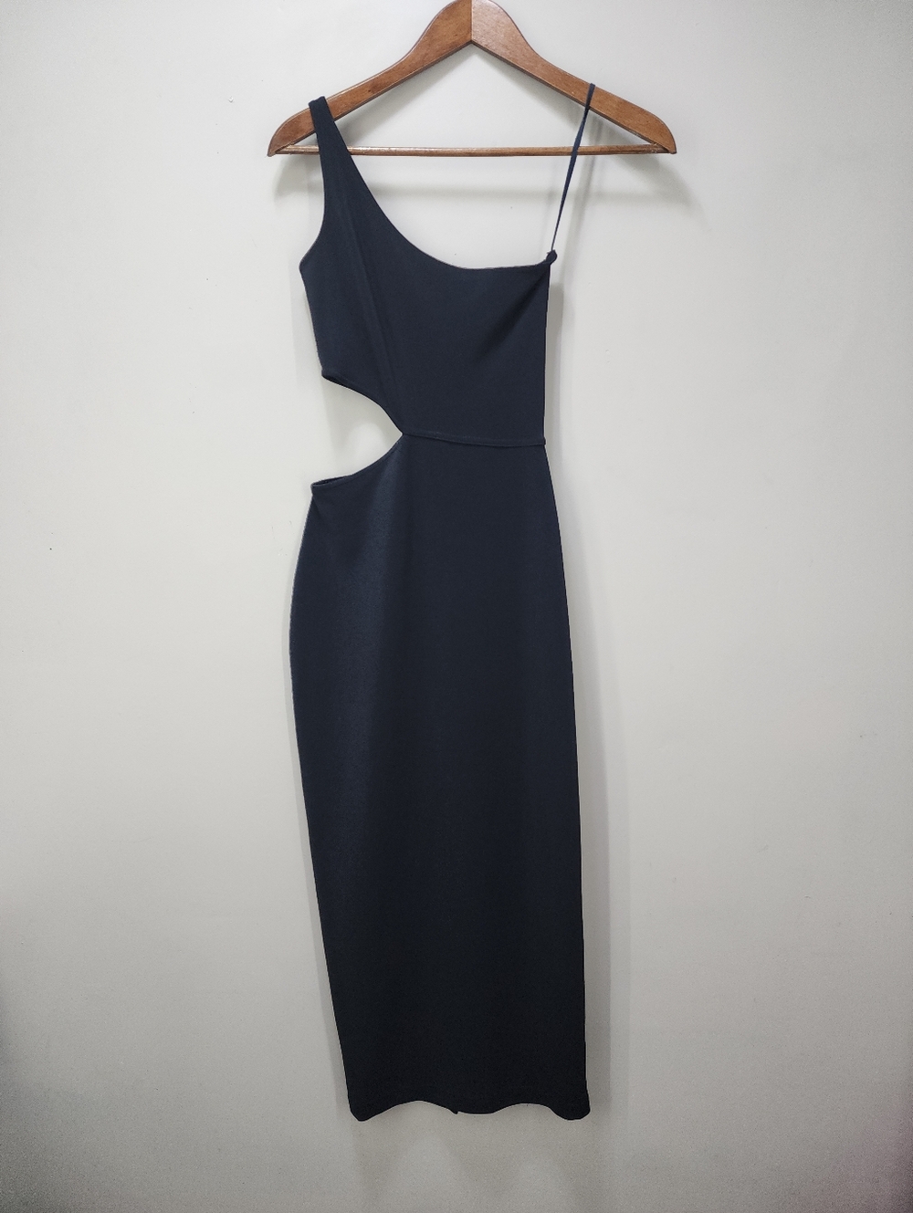 90s Vintage Hugo Buscati One-Shoulder Sheath Maxi Dress Victoria's Secret